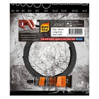Joint Noir Pyrofeu Plat 10x1,2mm, longueur 2,5m, avec colle