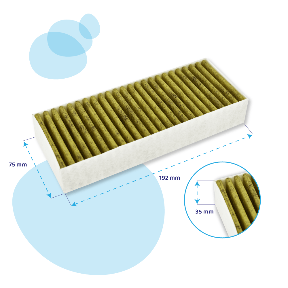 Filtre à charbon CleanAir Plus (4pcs) d'origine Gaggenau Série Vario 400 / Série 200