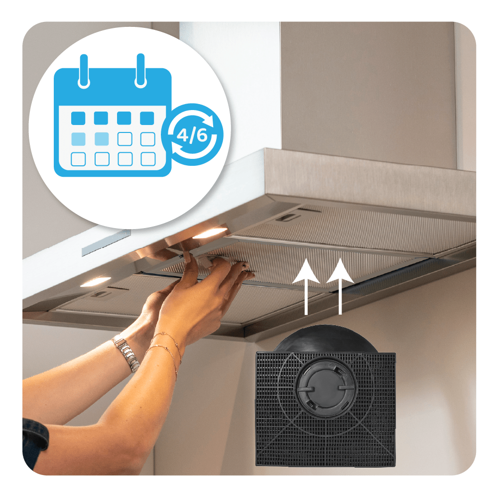 Filtre à charbon compatible avec Zanussi ZHP60131X / MCFE10