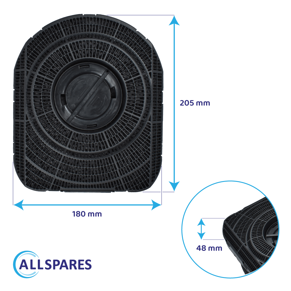 Filtre à charbon Neutral Type 200 / CHF200/1 / DKF42 par AllSpares
