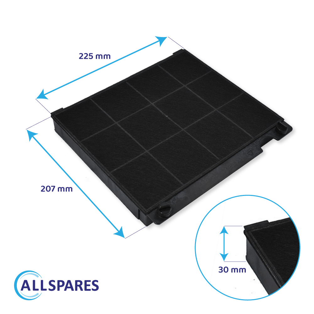 Filtre à charbon compatible avec Proline BOX602SS / BOX603SS / BOX903SS