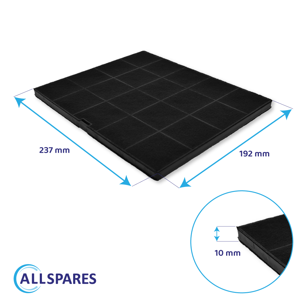 Filtre à charbon (2pcs) Juno ECFB01 / 9029798767 par AllSpares