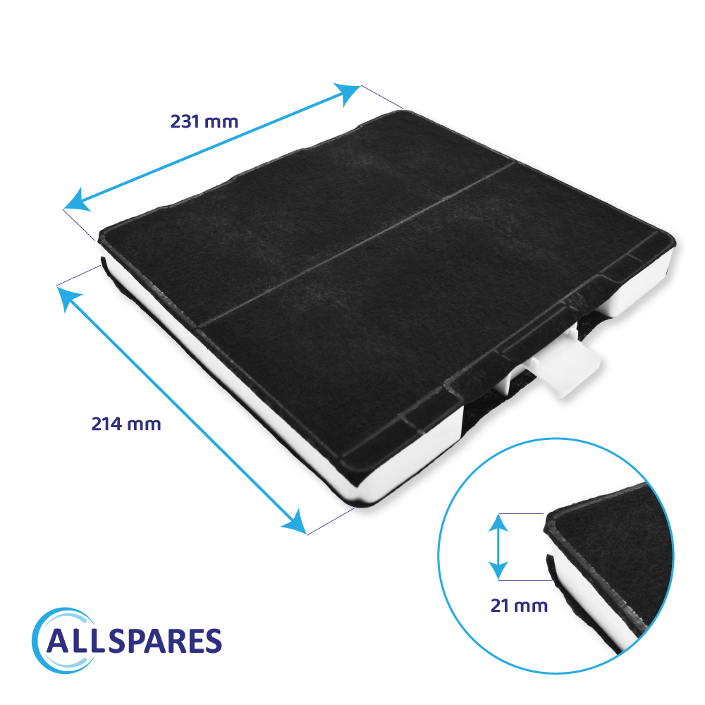 Filtre à charbon 11026769 / DHZ5326 / LZ53251 / Z5101X1 par AllSpares