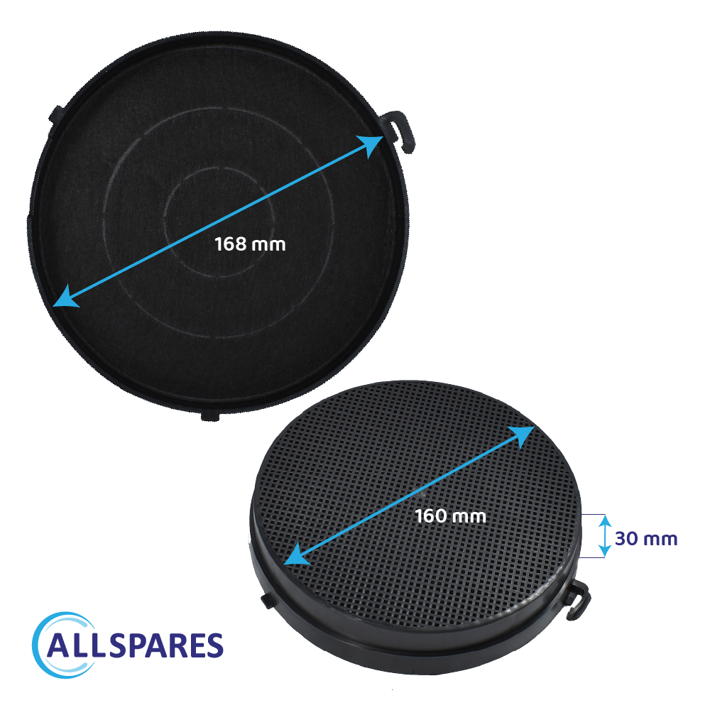 Filtre à charbon (2pcs) Airlux CR2000 par AllSpares