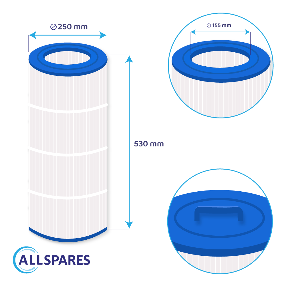 Filtre compatible avec Waterair CW100 / FCW100 / 008553