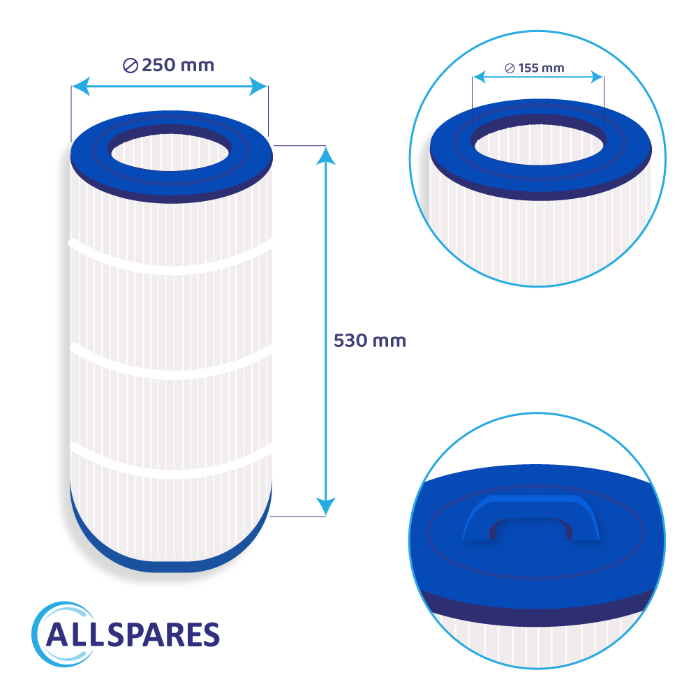 Filtre compatible avec Waterair CFW150 / CW150 / 008554