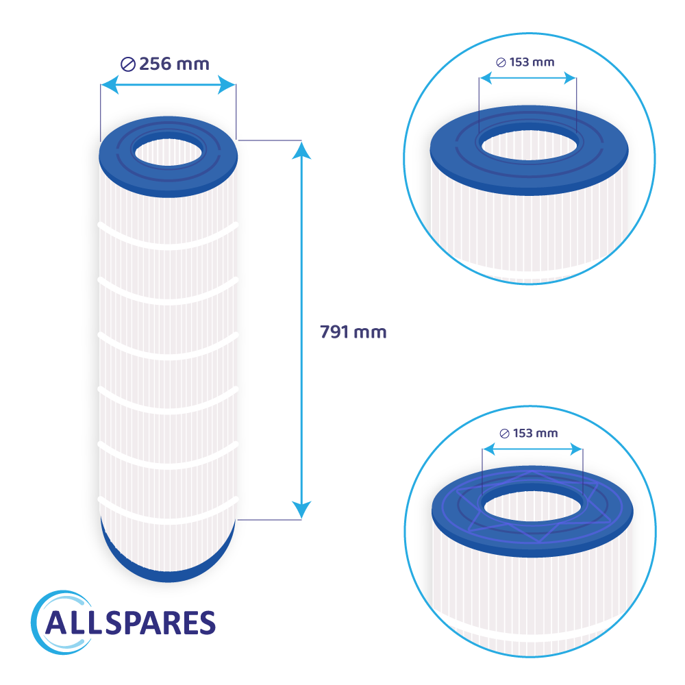 Filtre compatible avec Pentair Clean & Clear 150 / H-RAF173216