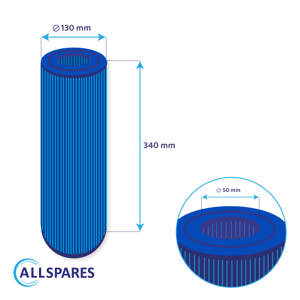 Filtre pour spa PRB50-IN-M / SC706-S / 40506M (antibactérien)