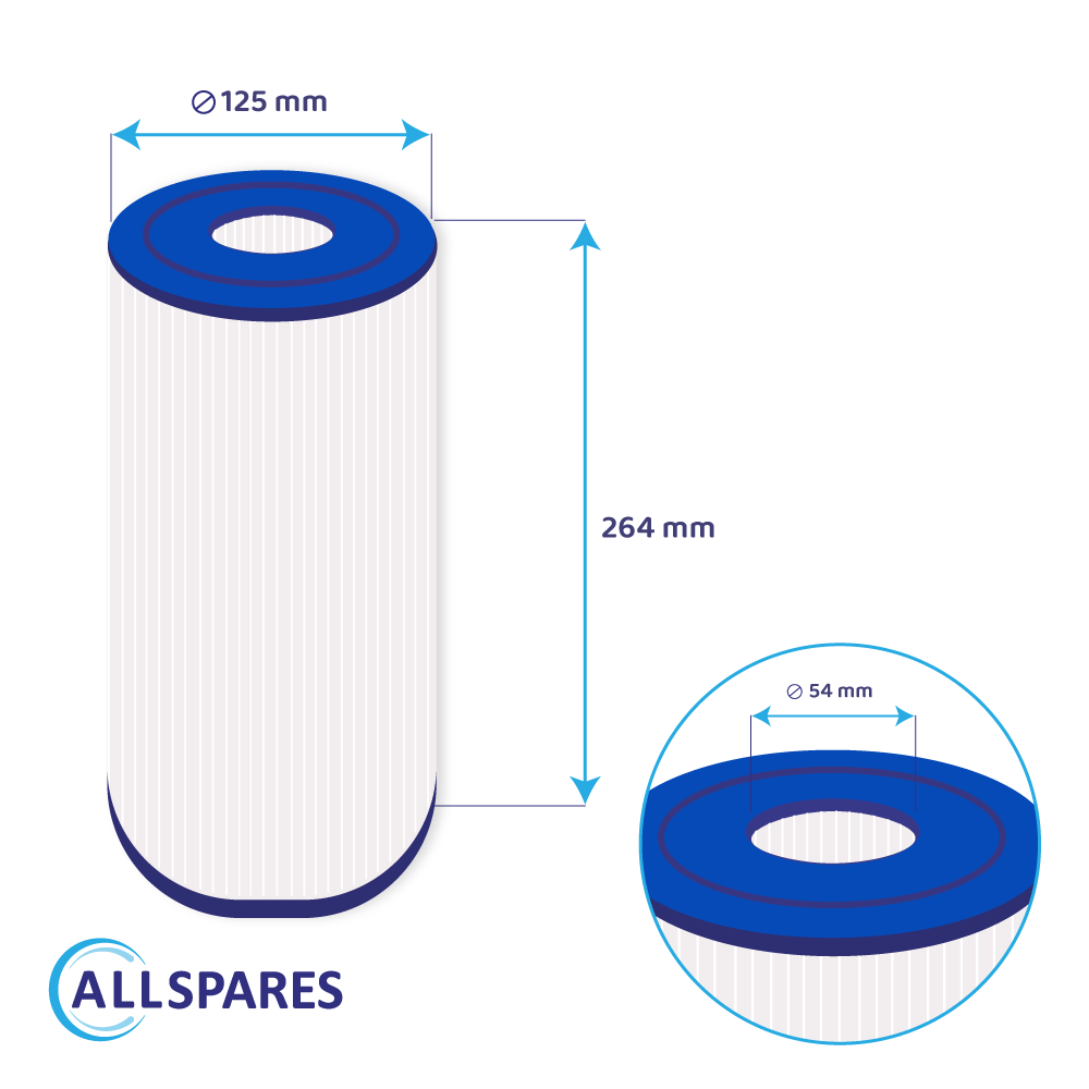 Filtre pour spa Nemco 30 / DSF25-50 / C-4429 / FC-3082