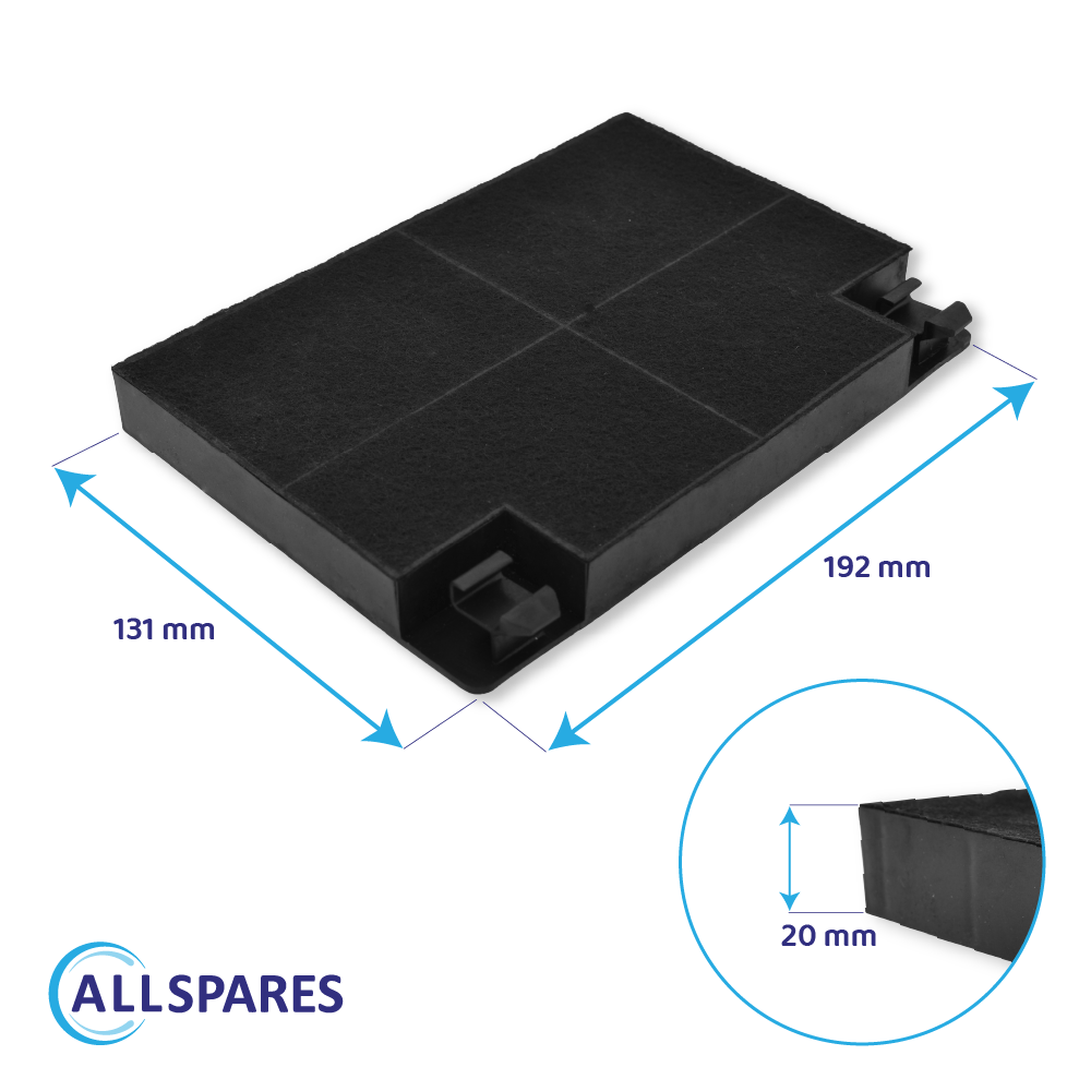 Filtre à charbon (2pcs) compatible avec Progress MCFE05 pour PDP6010E