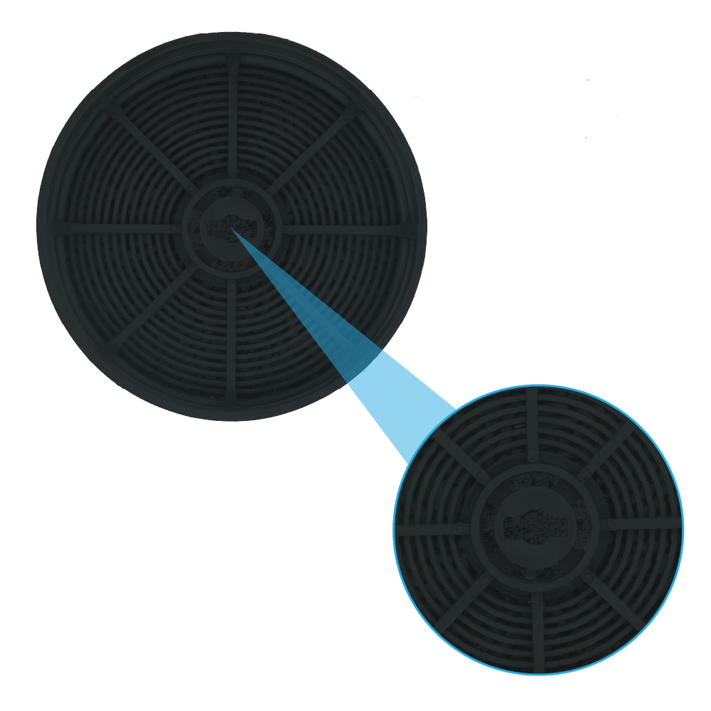 Filtre à charbon (2pcs) compatible avec Progress ECFB03 pour PDP6020E
