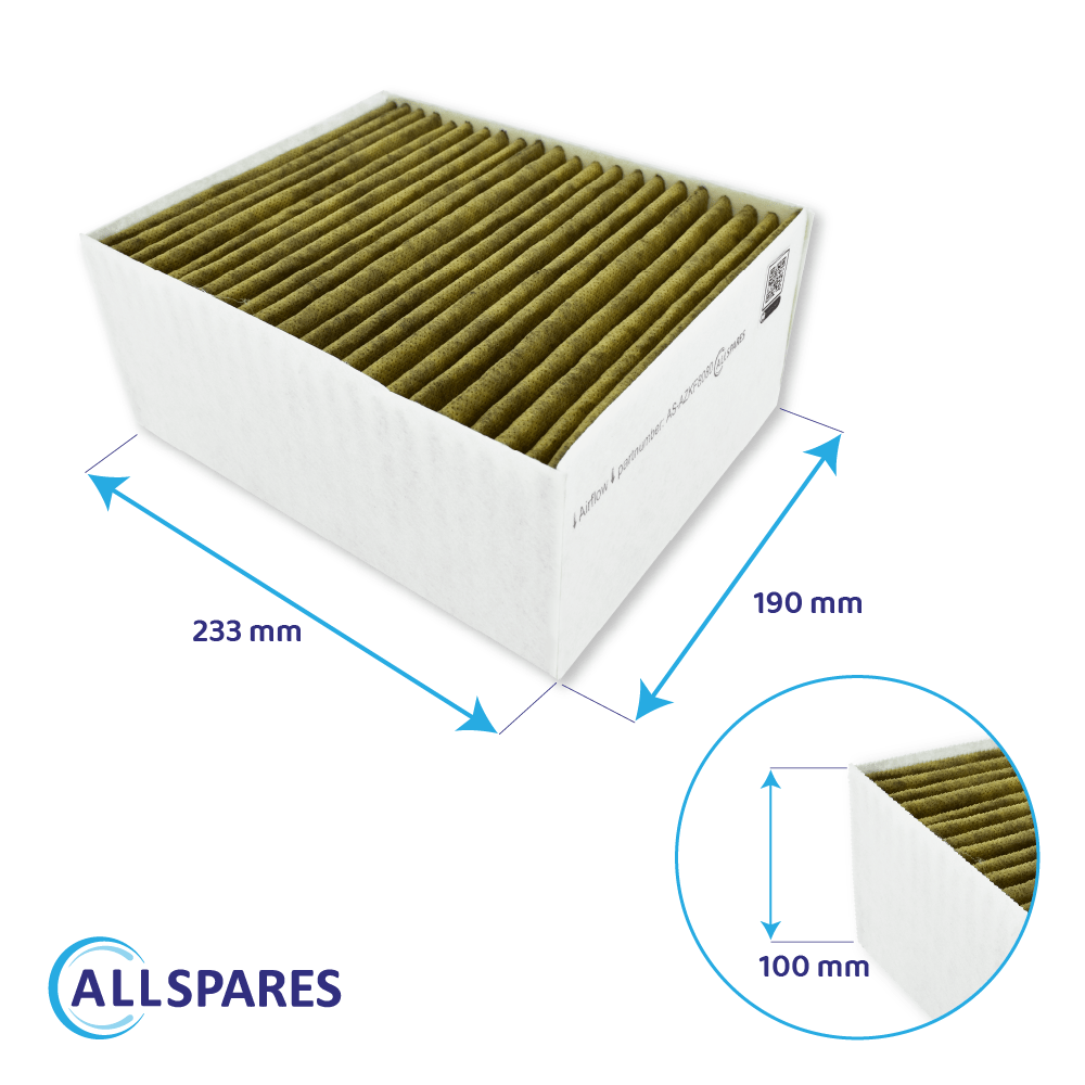 Filtre à charbon Gaggenau CleanAir Plus 11033934 / 11017314 par AllSpares