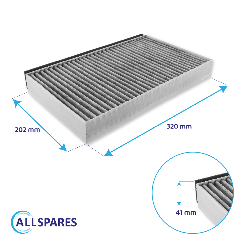 Filtre à charbon Bosch CleanAir 11049702 / 11026771 / DHZ5346 par AllSpares