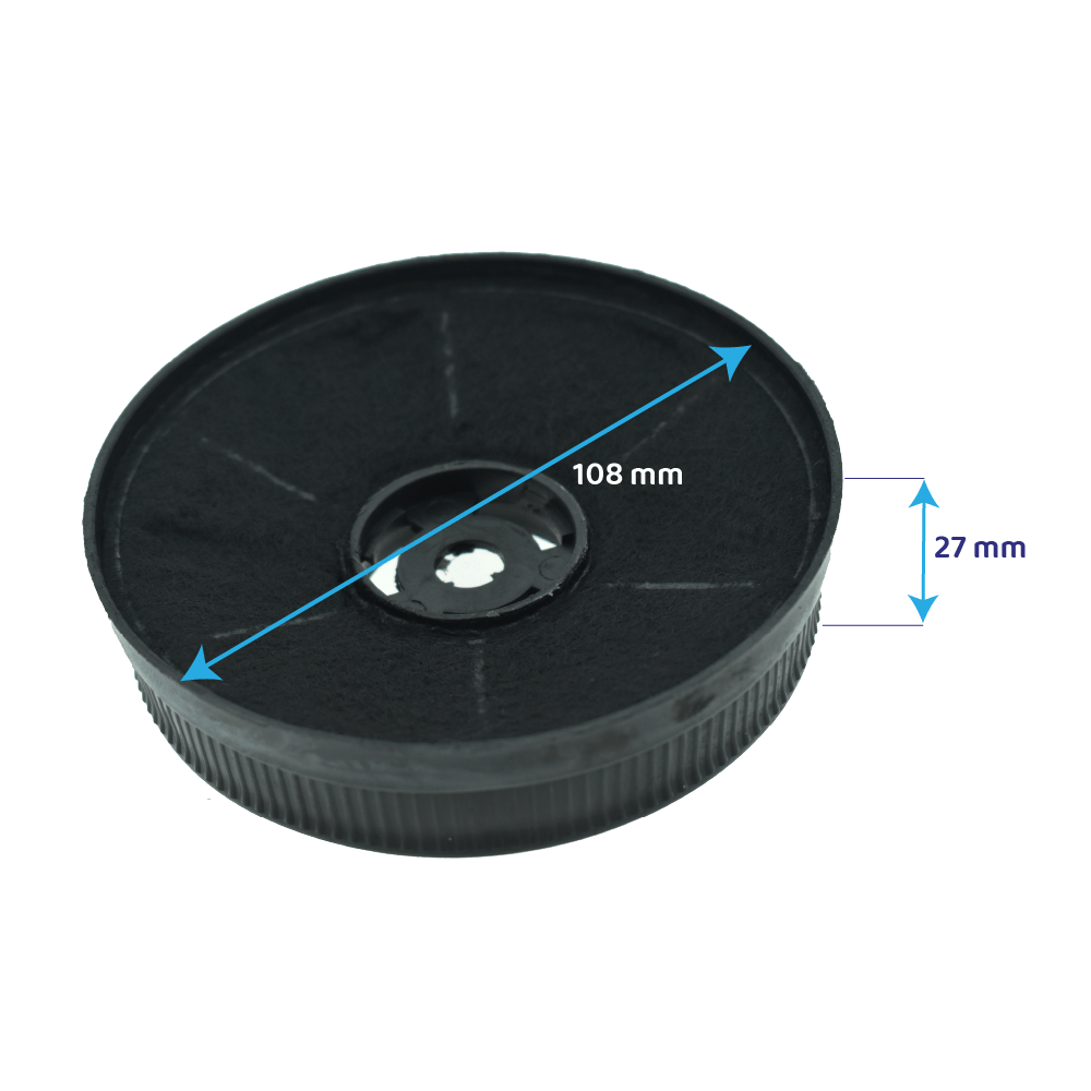 Filtre à charbon (2pcs) d'origine Mepamsa pour SLIMLINE / PIRAMIDE PLUS