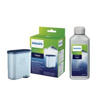 Kit d’entretien Philips/Saeco – cartouche filtrante AquaClean + détartrant 250ml CA6700