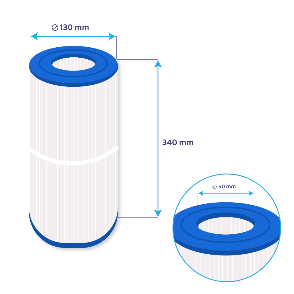 Filtre pour spa Darlly SC706 / 40506 / C-4950