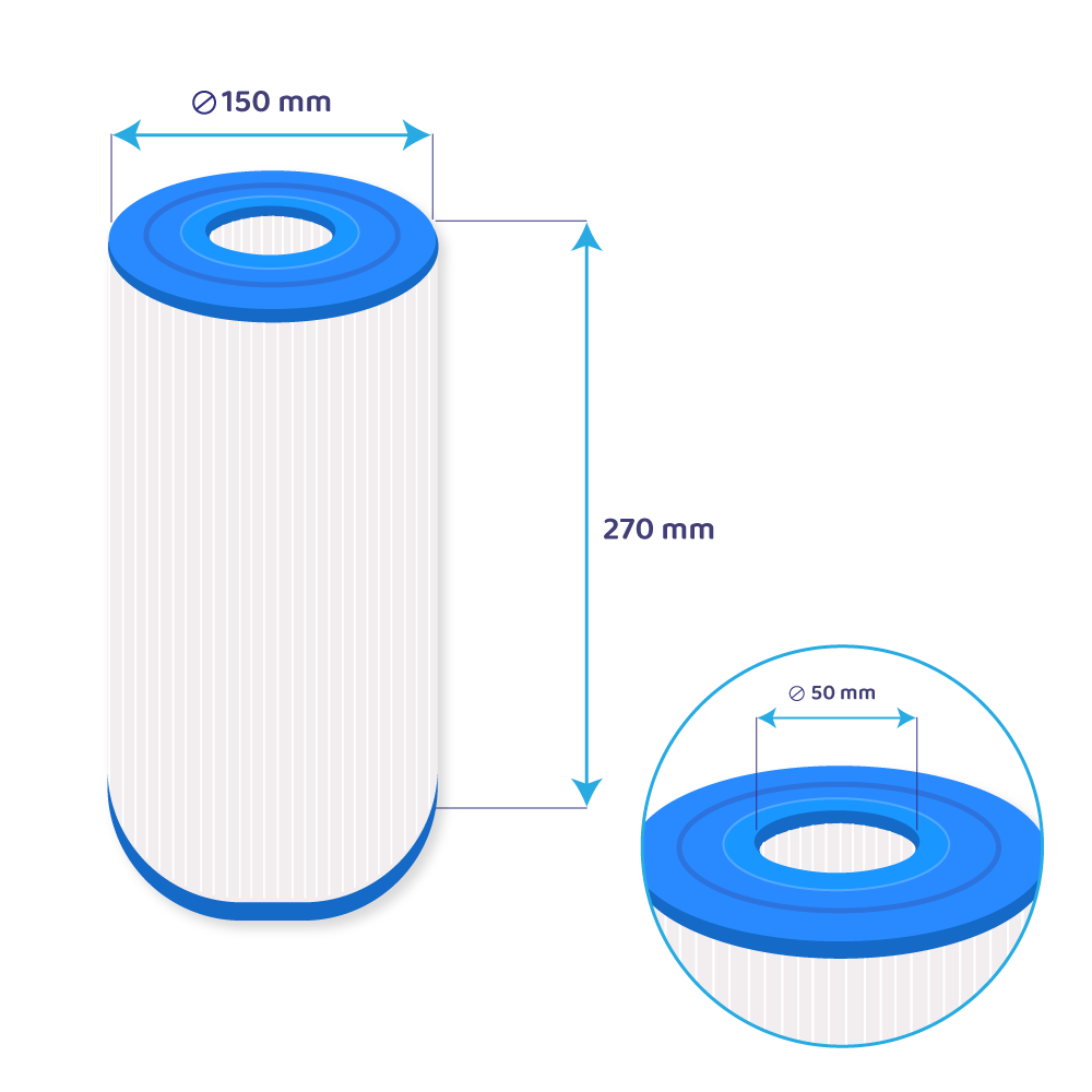 Filtre pour spa Darlly SC712 / 60301 / C-6430