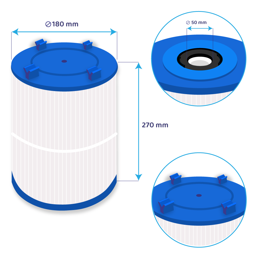 Filtre pour spa Darlly SC730 / 70759 / C-7367