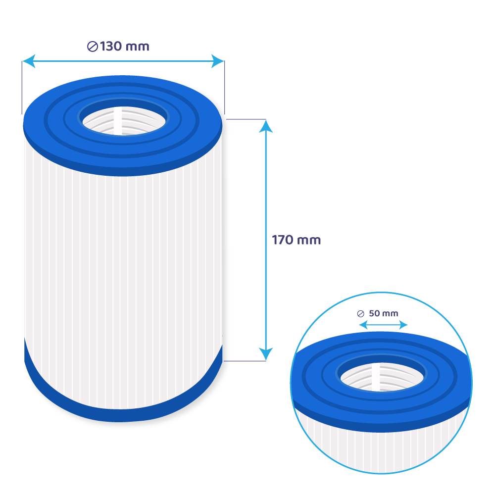 Filtre pour spa (2pcs) PRB25SF-PR / 40505 / C-4405 / SC732