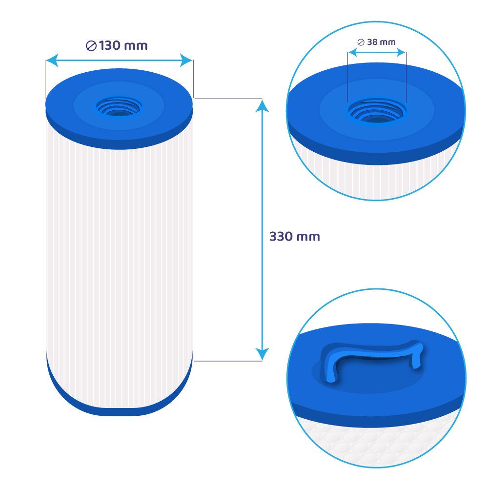 Filtre pour spa Darlly SC757 / 40508 / 4CH-949