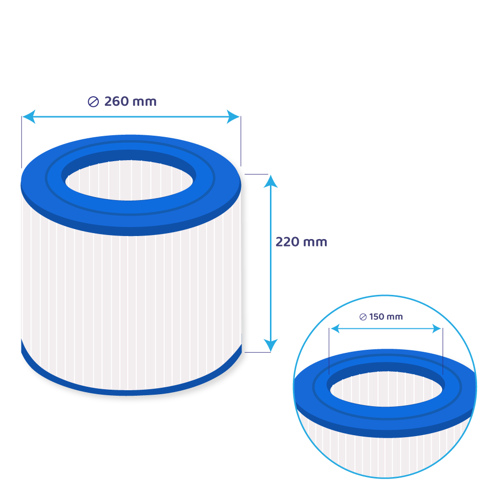 Filtre pour spa Hotspring et Watkins Limelight par Darlly SC788 / 10501 / C-9405