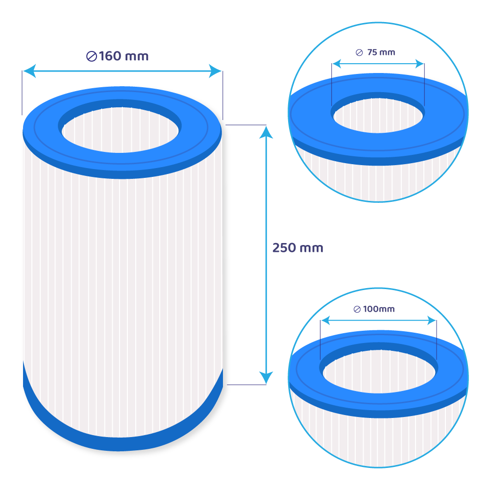 Filtre pour spa Dreammaker PDM30 / Sundance série Splash / 61269 / SC817