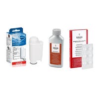 Set d’entretien Gaggia pour Machine à Café Détartrant + Tablettes de Nettoyage + Filtre à Eau