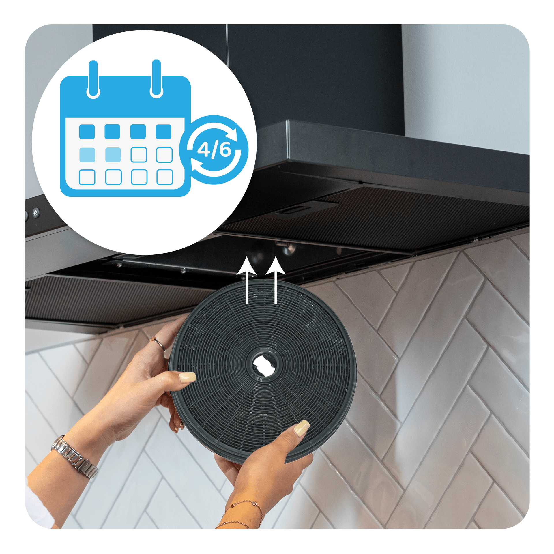 Filtre à charbon actif compatible avec Baraldi E3CFR / 9029793685