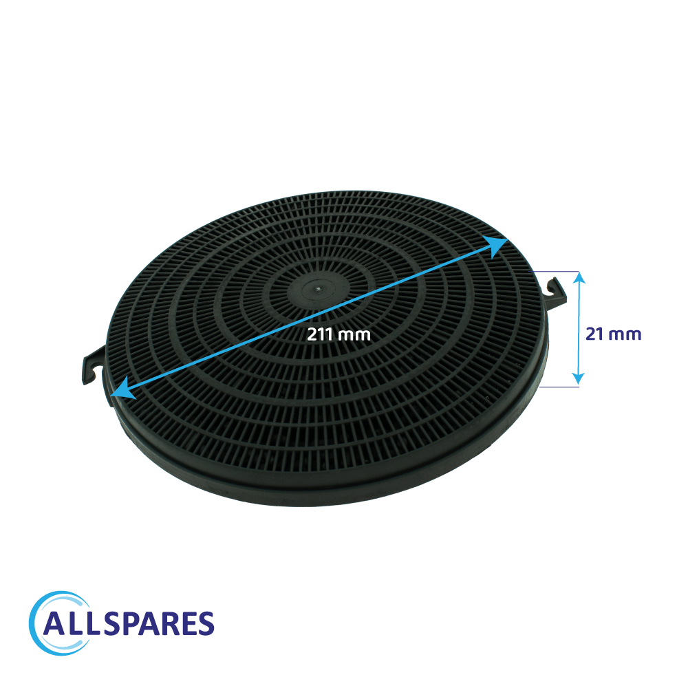 Filtre à charbon pour Hotpoint-Ariston H161.1 / Type D211 / CHFD211/1