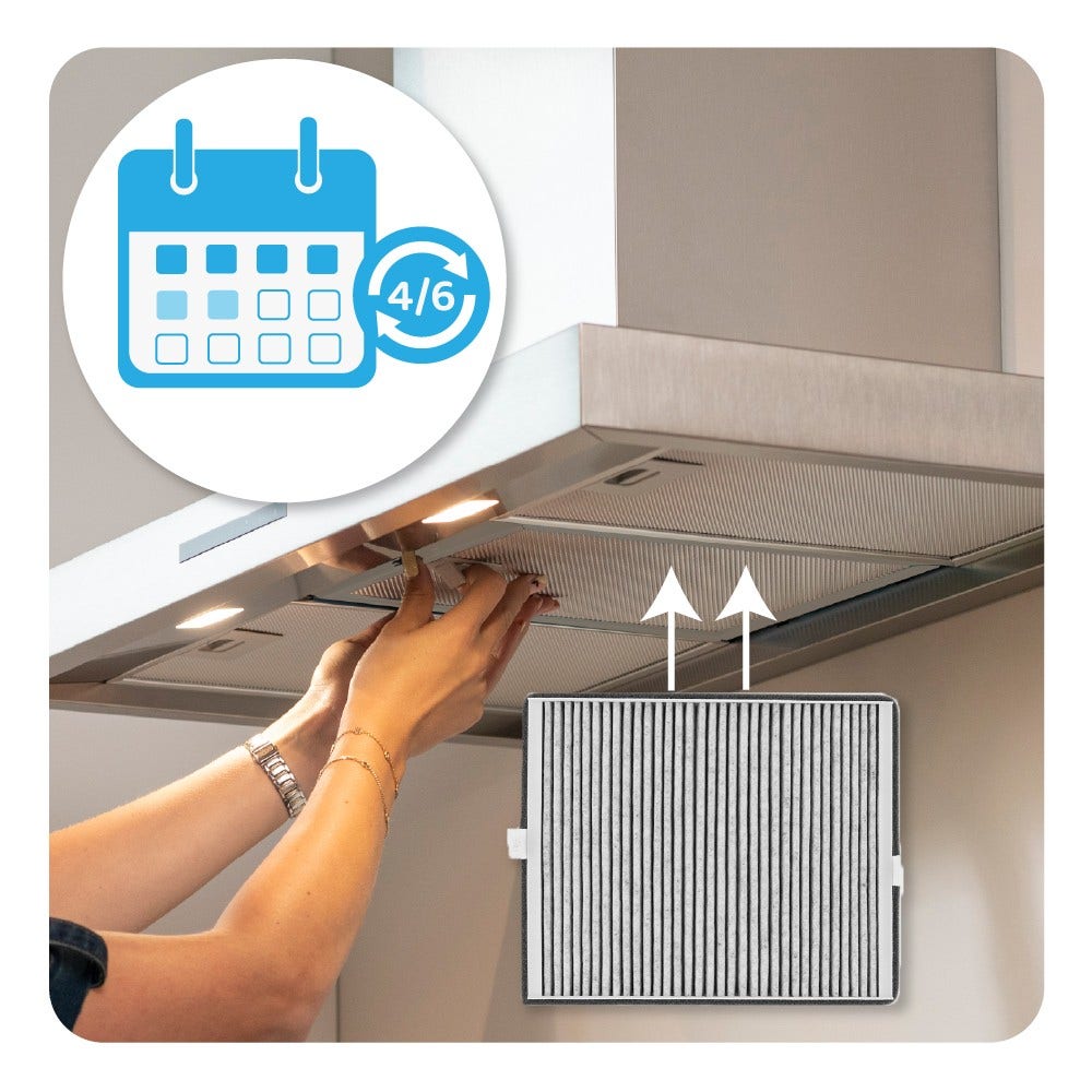 Filtre à charbon compatible avec Miele DKF 11-P