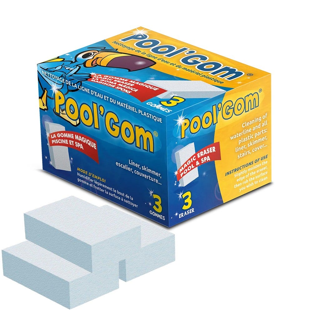 Toucan Pool’Gom (3pcs) La Gomme Magique piscine et spa