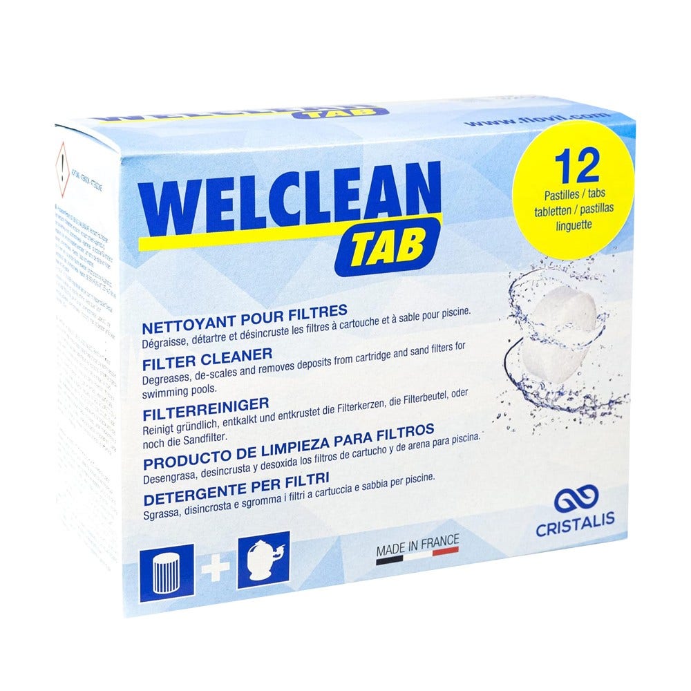 Welclean TAB nettoyant pour filtres
