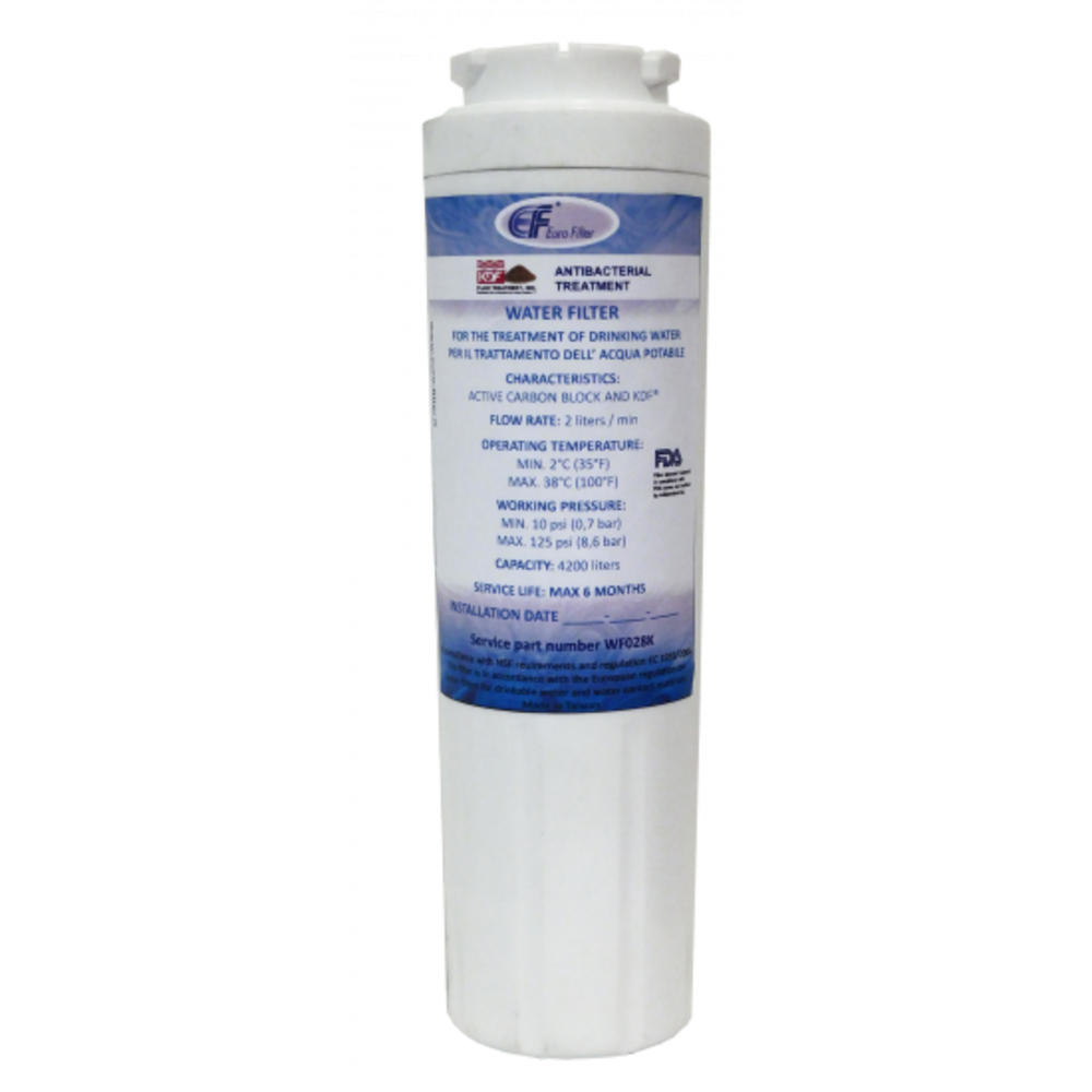 Filtre à eau Euro Filter compatible avec Bosch / Siemens / Whirlpool / Amana / Gaggenau / KitchenAid / Maytag / Candy / Hotpoint Ariston