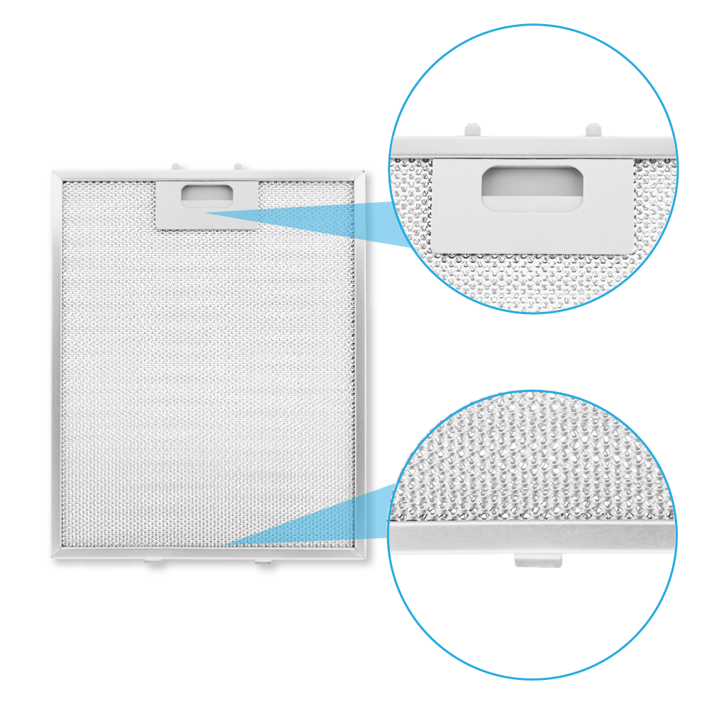 Filtre à graisse en métal 320x258mm Gorenje 127036