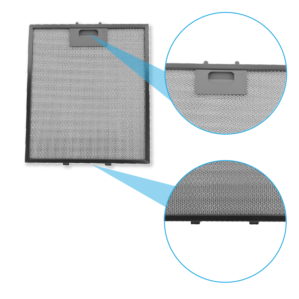 Filtre à graisse en métal 305x267mm d'origine Blaupunkt GRI0009219A / AFG60-90A