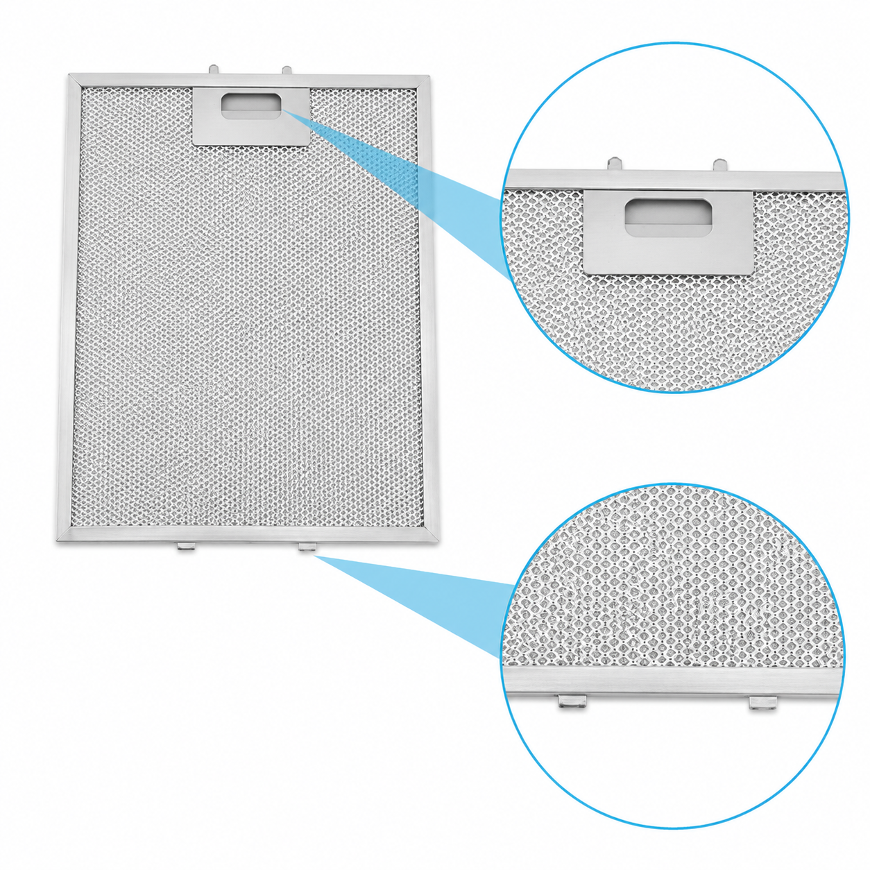 Filtre à graisse en métal 305x267mm compatible avec Samsung DG81-02269A