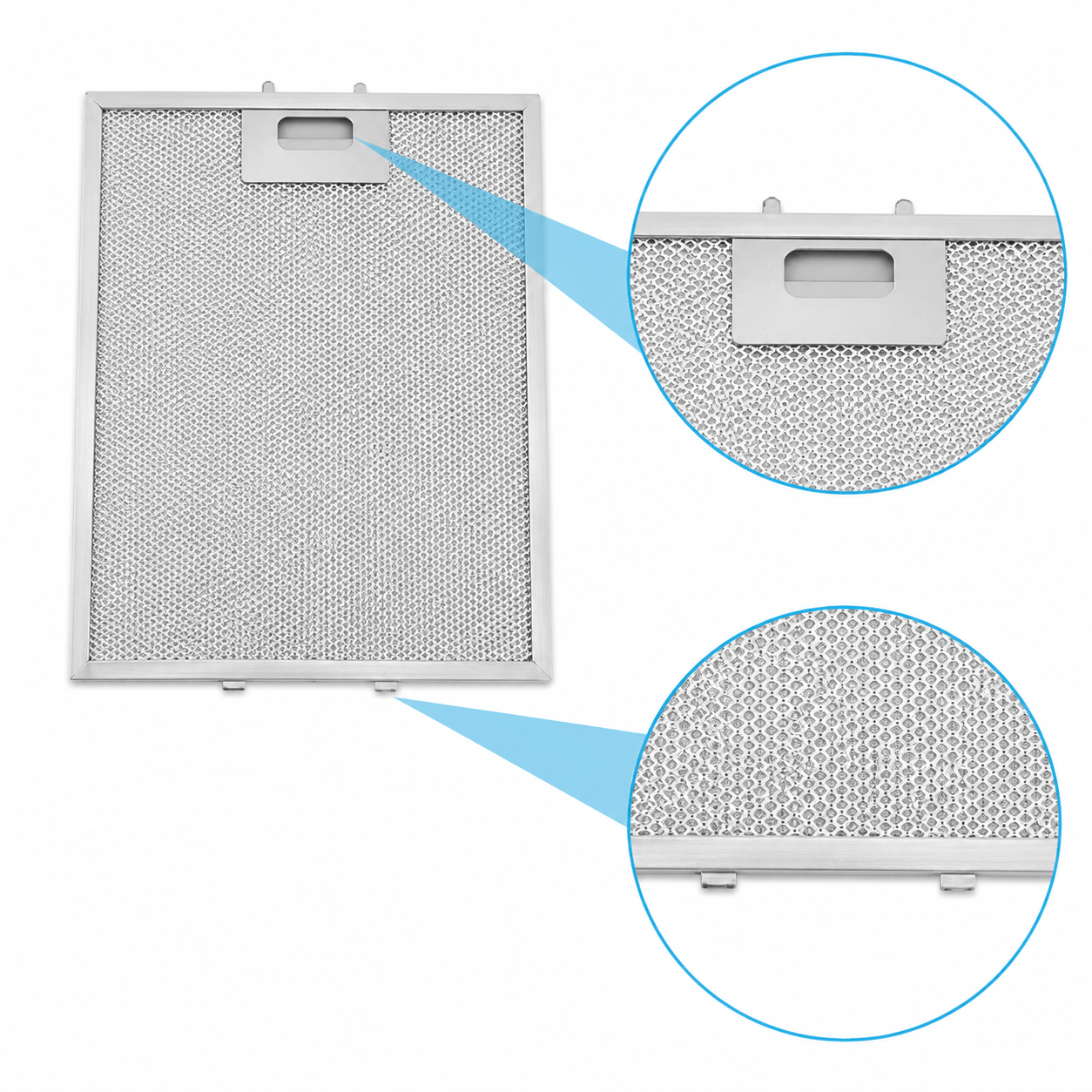 Filtre à graisse en métal 305x267mm Climadiff AF600B / AF900 par AllSpares