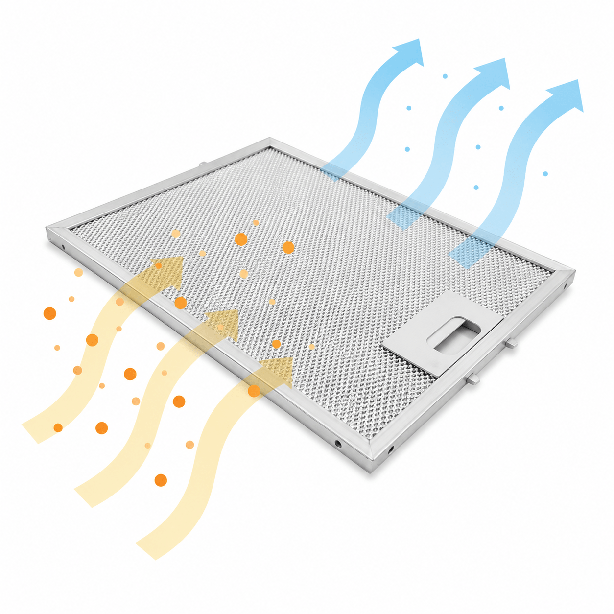 Filtre à graisse en métal 305x267mm Climadiff AF600B / AF900 par AllSpares