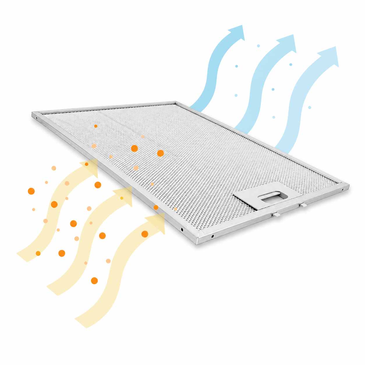 Filtre à graisse en métal 380x283mm d'origine Viva pour VVA62U150