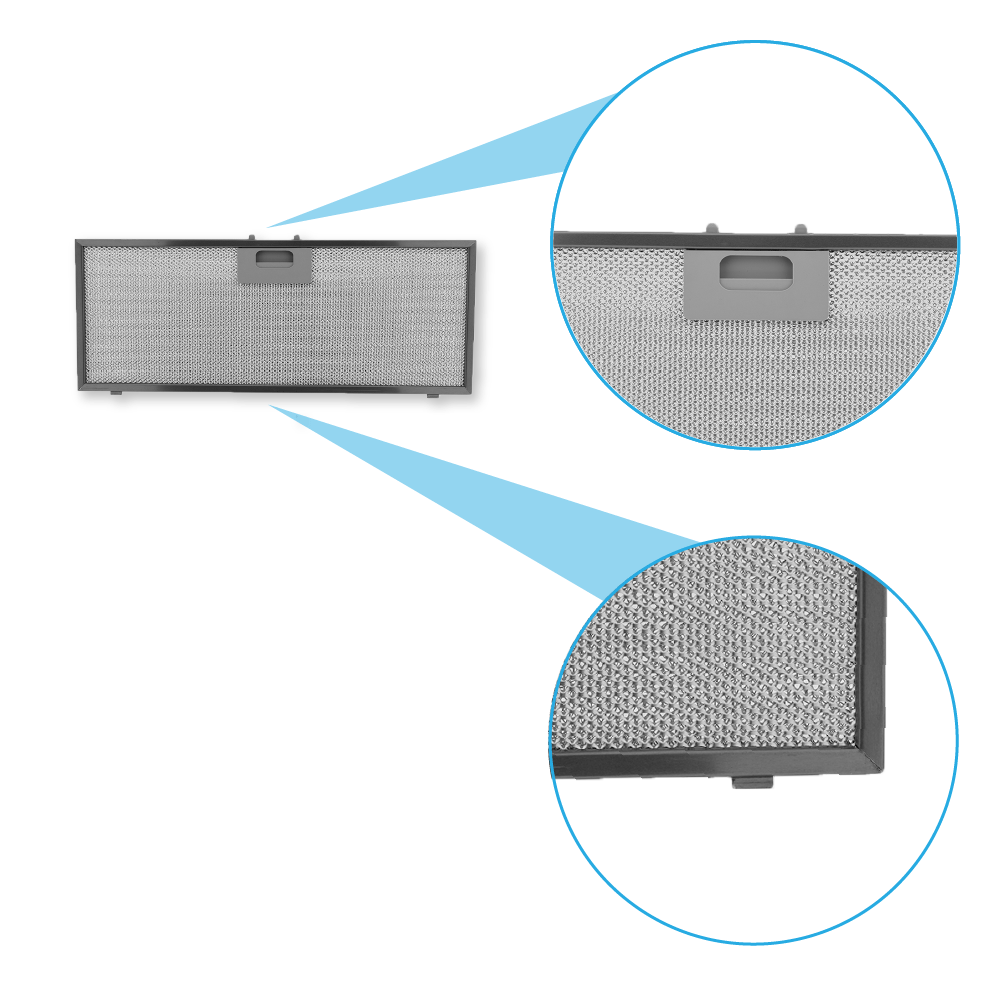 Filtre à graisse en métal 458x177mm d'origine Elica GF03FB