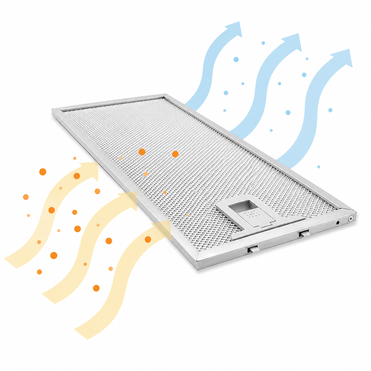 Filtre à graisse en métal 303x167mm d'origine Viva pour VVA56E660 / VVA86E660
