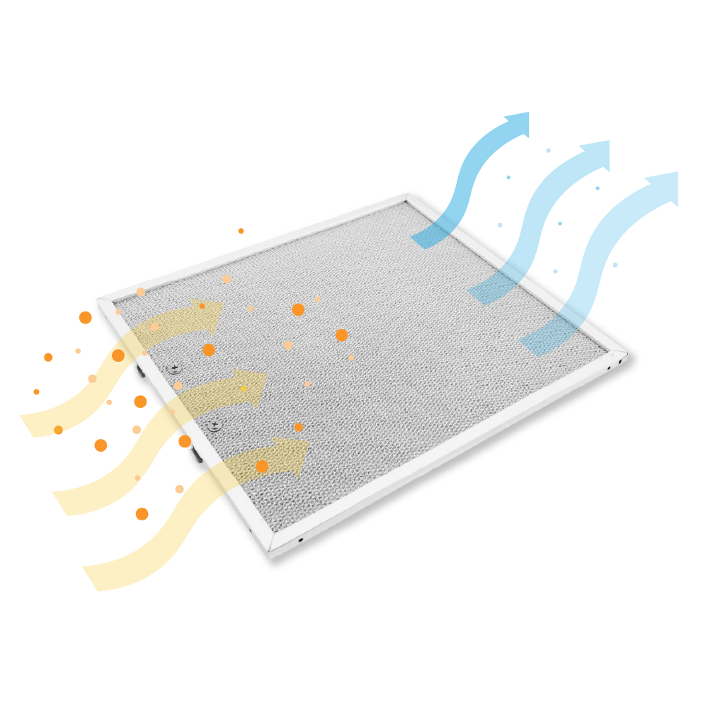 Filtre à graisse en metal 300x266mm d'origine Neff 210340 / 00210340