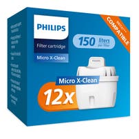 Philips lot de 12 cartouches filtrantes (filtre aussi les PFAS) compatibles avec BRITA Maxtra+