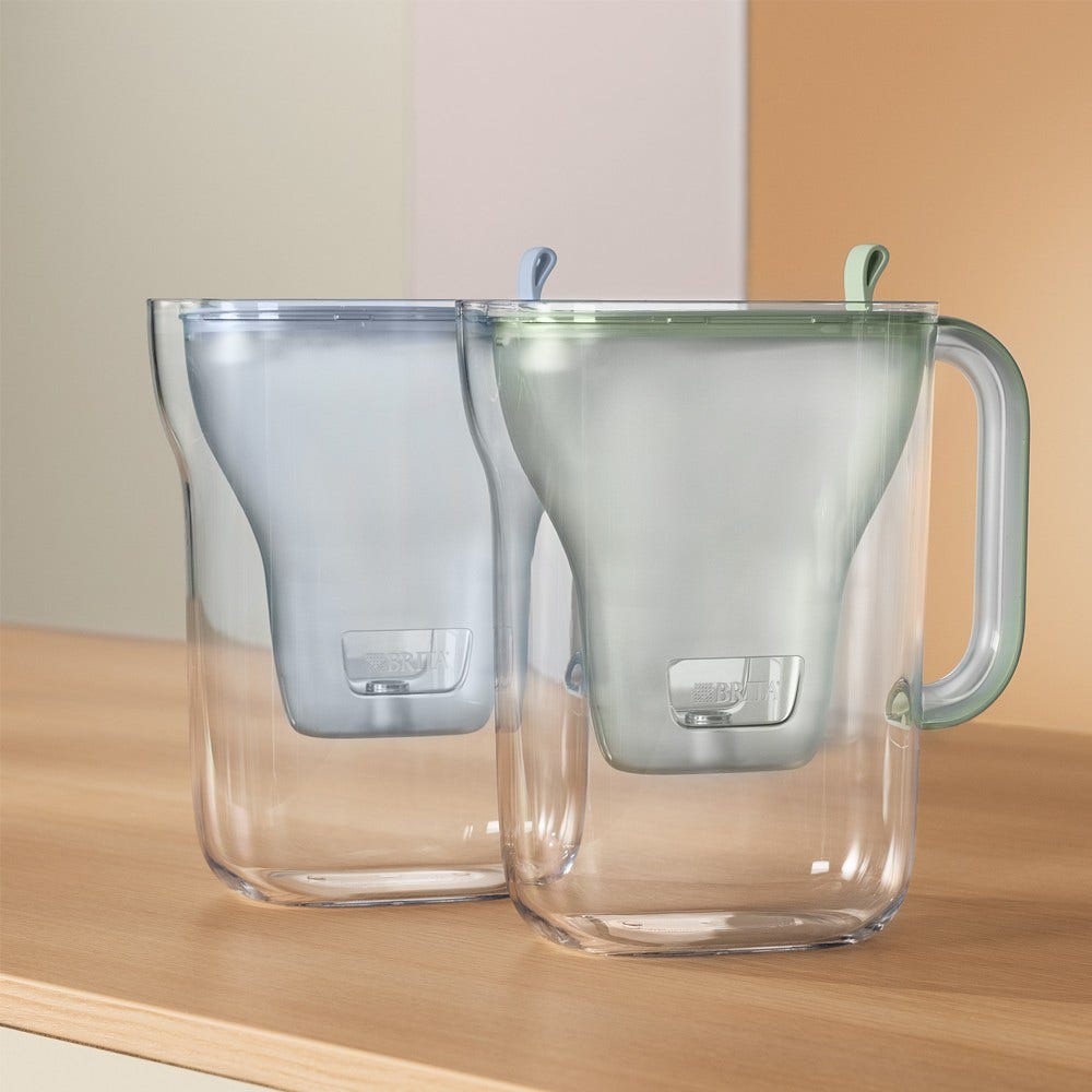 BRITA Carafe filtrante 2.4L Style Eco Bleu Poudré + Cartouche filtrante MAXTRA PRO
