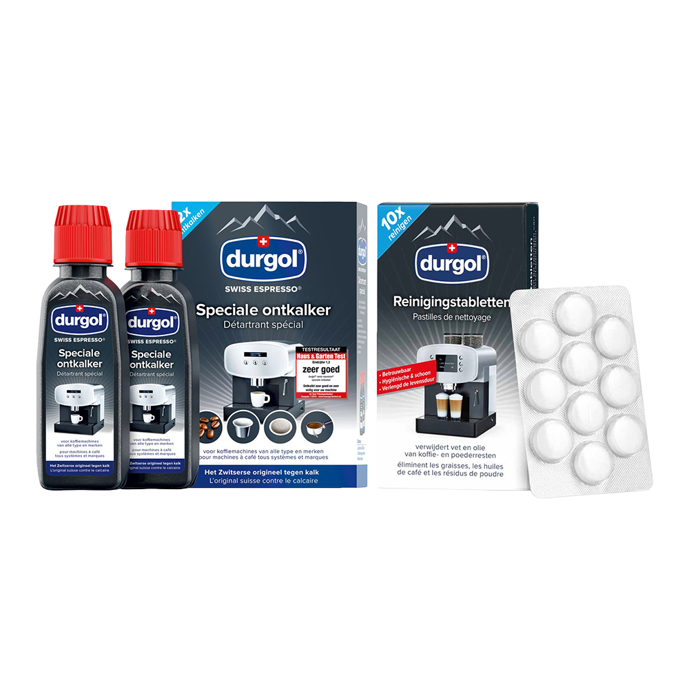 Kit d’entretien Durgol – détratrant spécial (2x125ml) + pastilles de nettoyage (10x1,6gr)