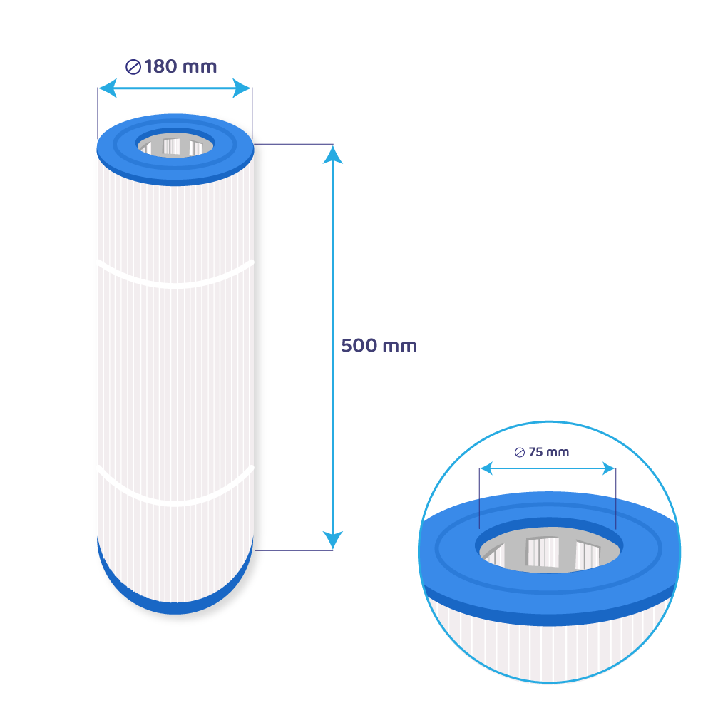Filtre compatibe avec Hayward StarClear C500 / CX500RE par Darlly