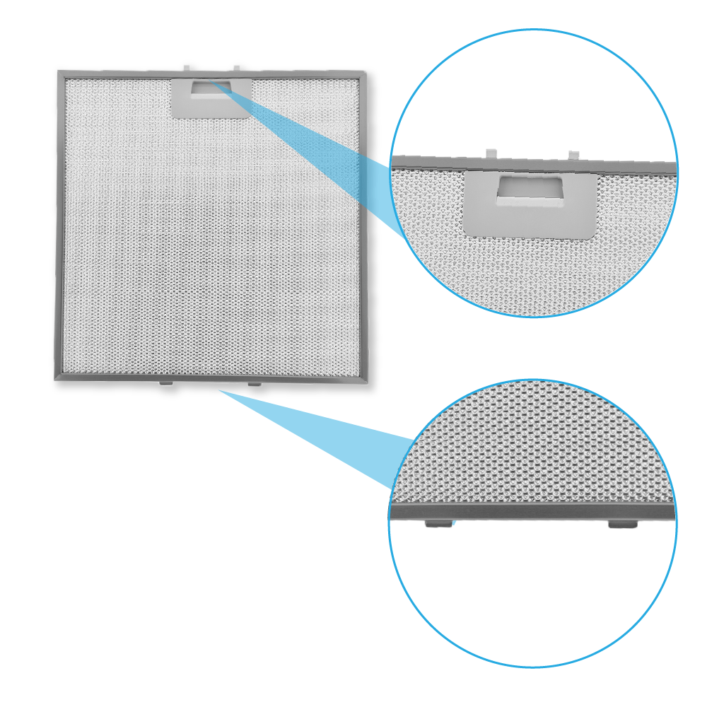 Filtre à graisse en métal 320X320mm d'origine Hotpoint-Ariston 481248058144