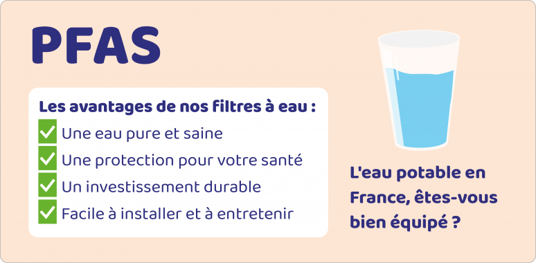 PFAS dans l'eau potable